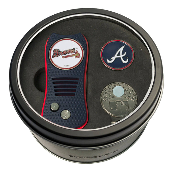 Atlanta Braves Tin Set - Switchfix, Cap Clip, Marker - 757 Sports Collectibles