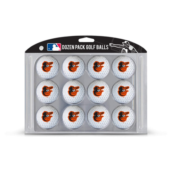 Baltimore Orioles Golf Balls, 12 Pack - 757 Sports Collectibles