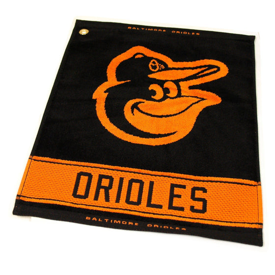 Baltimore Orioles Jacquard Woven Golf Towel - 757 Sports Collectibles