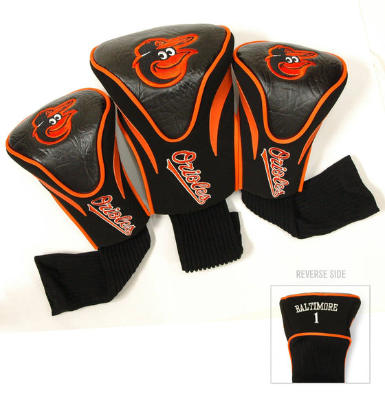 Baltimore Orioles 3 Pack Contour Head Covers - 757 Sports Collectibles