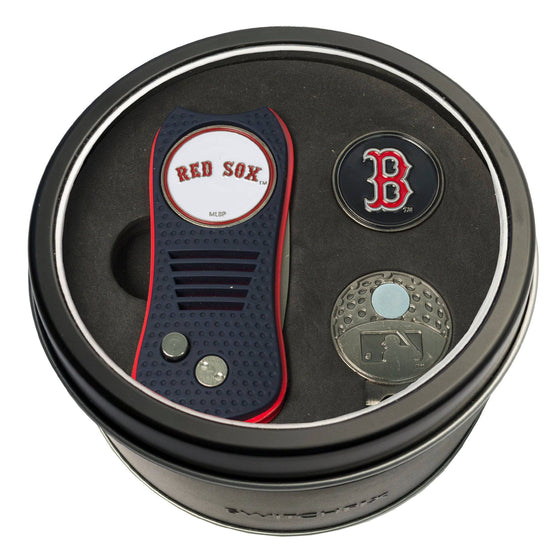 Boston Red Sox Tin Set - Switchfix, Cap Clip, Marker - 757 Sports Collectibles