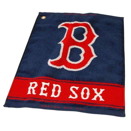 Boston Red Sox Jacquard Woven Golf Towel - 757 Sports Collectibles