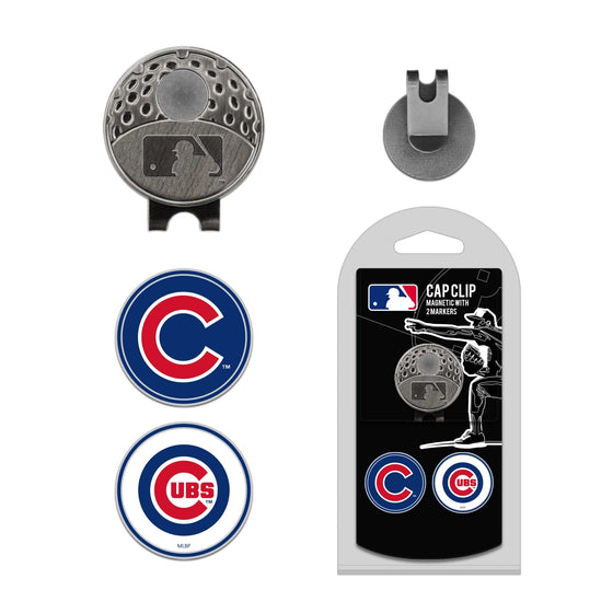 Chicago Cubs Cap Clip With 2 Golf Ball Markers - 757 Sports Collectibles