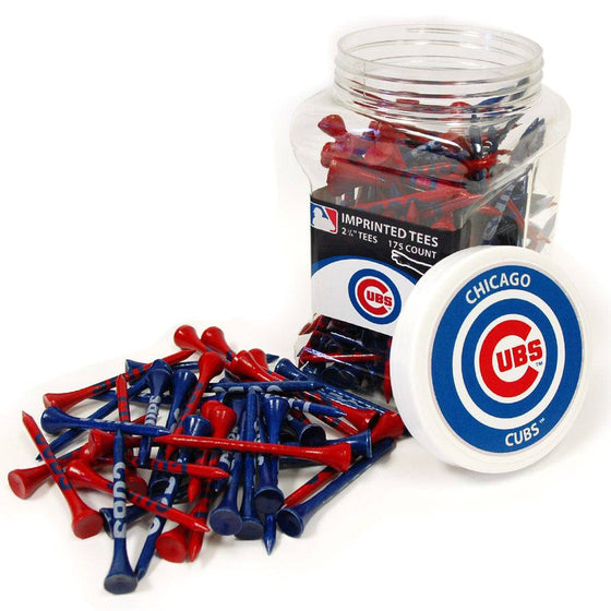 Chicago Cubs Jar Of 175 Golf Tees - 757 Sports Collectibles