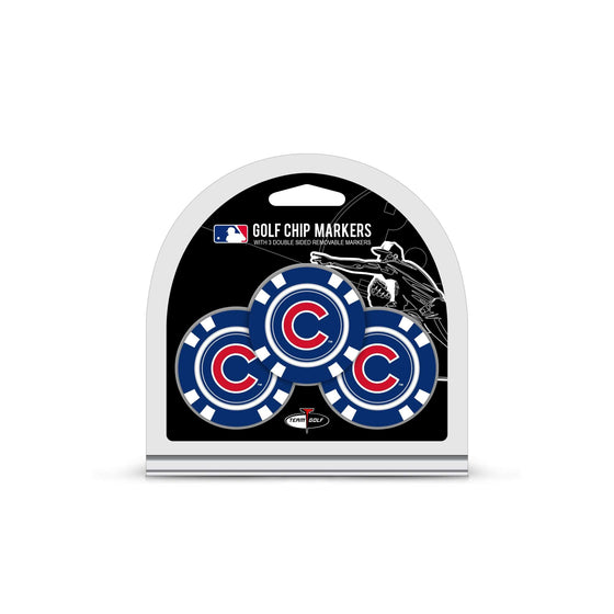 Chicago Cubs 3 Pack Golf Chip Ball Markers - 757 Sports Collectibles