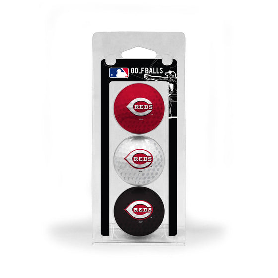 Cincinnati Reds 3 Golf Ball Pack - 757 Sports Collectibles