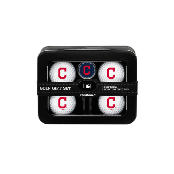 Cleveland Indians 4 Golf Ball And Divot Tool Set - 757 Sports Collectibles