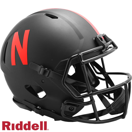 Nebraska Cornhuskers Helmet Riddell Authentic Full Size Speed Style Eclipse Alternate Special Order