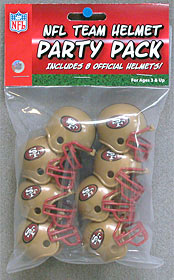 San Francisco 49ers Team Helmet Party Pack