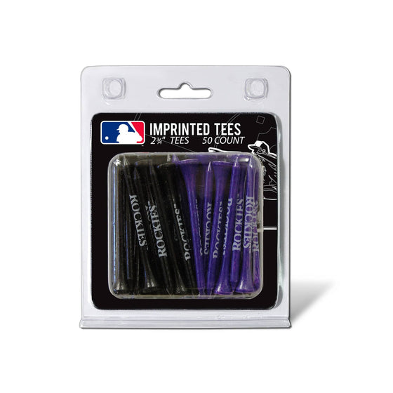 Colorado Rockies Pack Of 50 Golf Tees - 757 Sports Collectibles