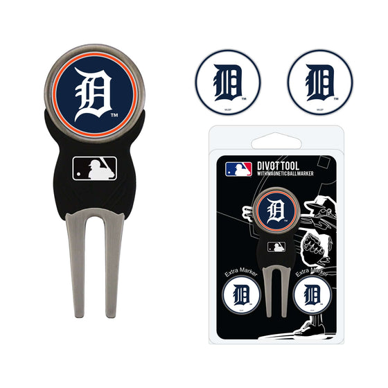 Detroit Tigers Divot Tool Pack With 3 Golf Ball Markers - 757 Sports Collectibles