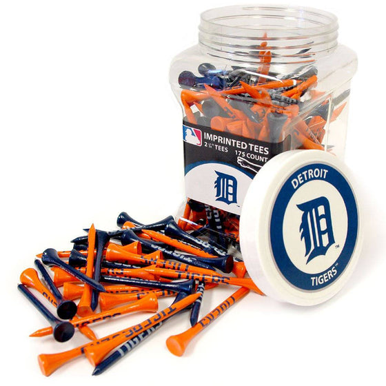 Detroit Tigers Jar Of 175 Golf Tees - 757 Sports Collectibles