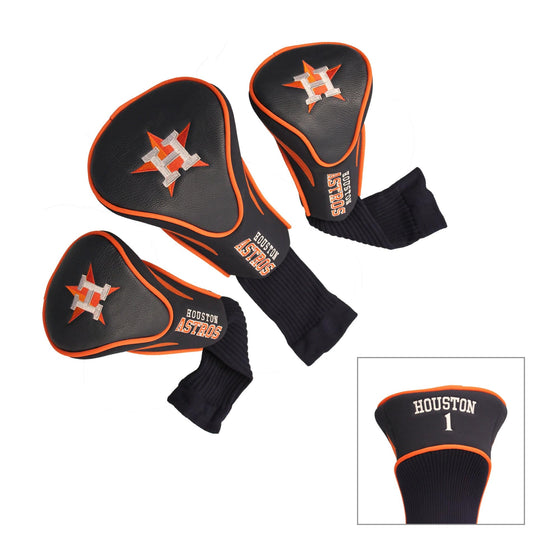 Houston Astros 3 Pack Contour Head Covers - 757 Sports Collectibles