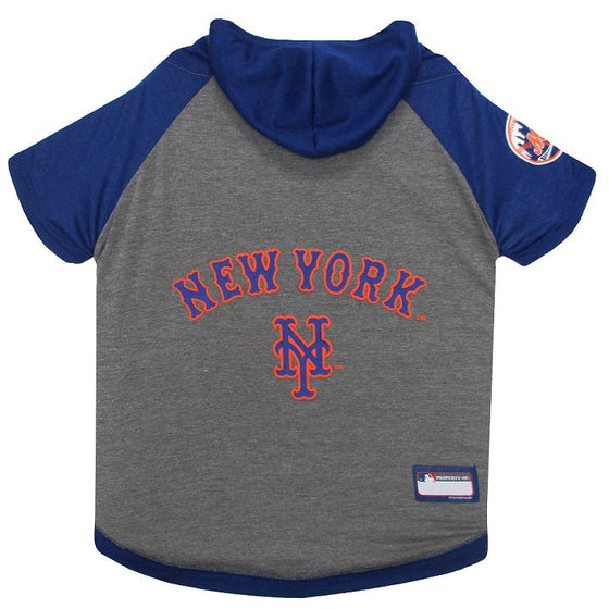 New York Mets Hoody Dog Tee Pets First