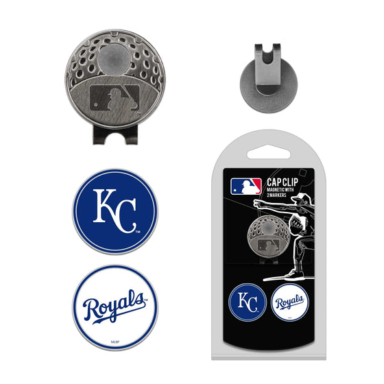 Kansas City Royals Cap Clip With 2 Golf Ball Markers - 757 Sports Collectibles