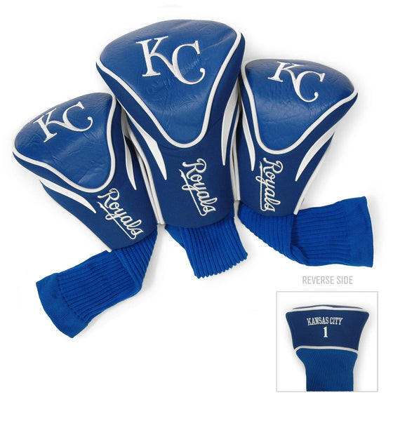 Kansas City Royals 3 Pack Contour Head Covers - 757 Sports Collectibles