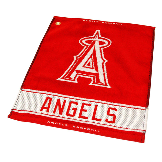 Los Angeles Angels Jacquard Woven Golf Towel - 757 Sports Collectibles