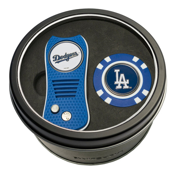 Los Angeles Dodgers Tin Set - Switchfix, Golf Chip - 757 Sports Collectibles