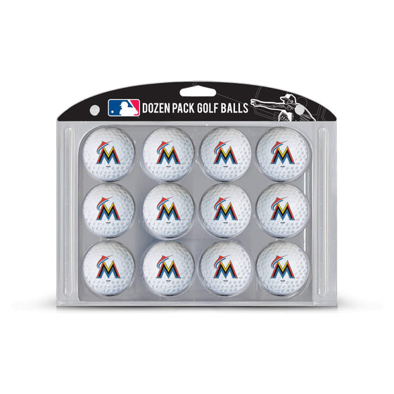 Miami Marlins Golf Balls, 12 Pack - 757 Sports Collectibles