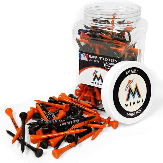 Miami Marlins Jar Of 175 Golf Tees - 757 Sports Collectibles