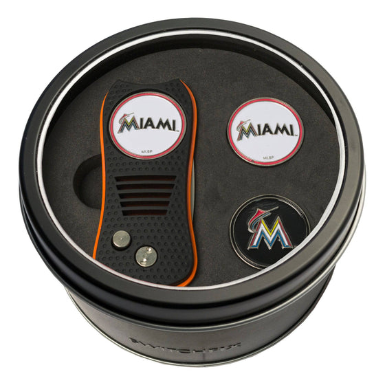 Miami Marlins Tin Set - Switchfix, 2 Markers - 757 Sports Collectibles