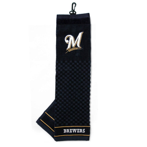 Milwaukee Brewers Embroidered Golf Towel - 757 Sports Collectibles