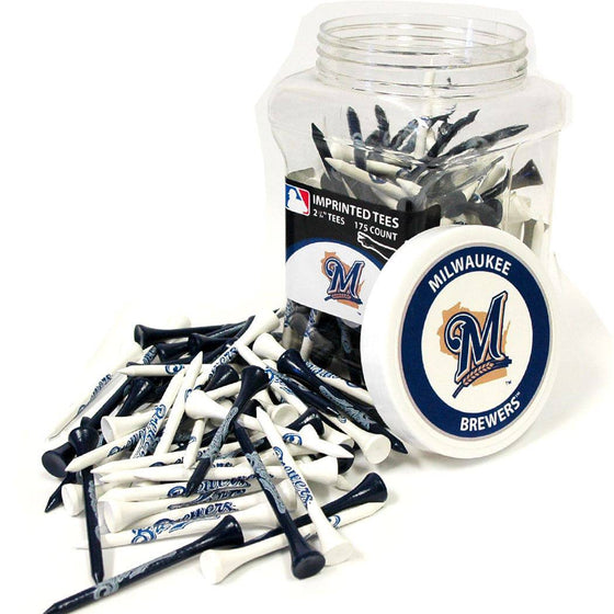 Milwaukee Brewers Jar Of 175 Golf Tees - 757 Sports Collectibles