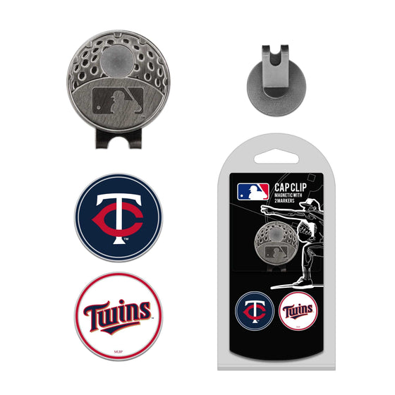 Minnesota Twins Cap Clip With 2 Golf Ball Markers - 757 Sports Collectibles