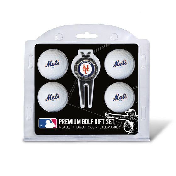 New York Mets 4 Golf Ball And Divot Tool Set - 757 Sports Collectibles