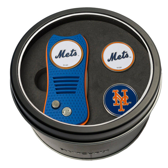 New York Mets Tin Set - Switchfix, 2 Markers - 757 Sports Collectibles