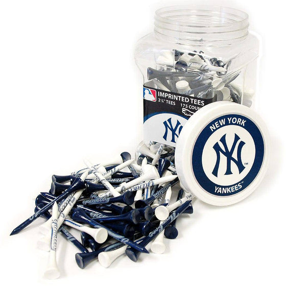 New York Yankees Jar Of 175 Golf Tees - 757 Sports Collectibles