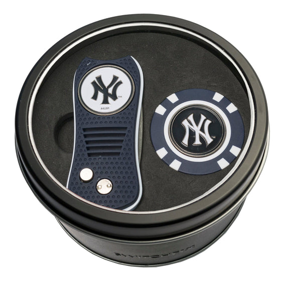 New York Yankees Tin Set - Switchfix, Golf Chip - 757 Sports Collectibles