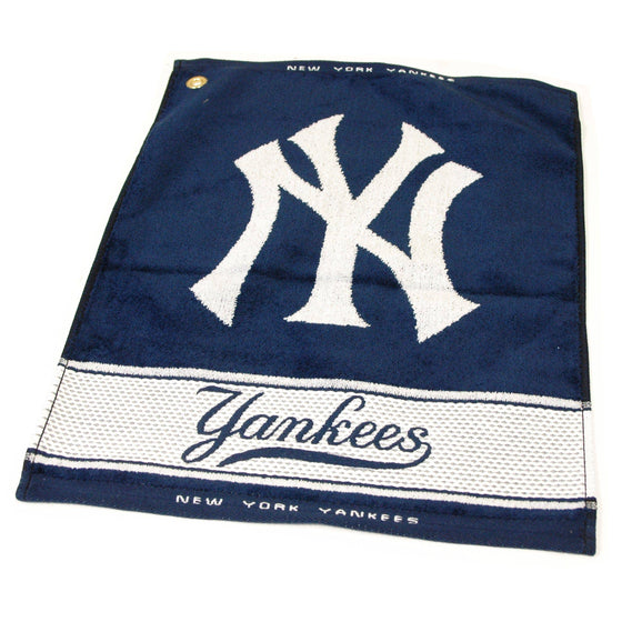 New York Yankees Jacquard Woven Golf Towel - 757 Sports Collectibles