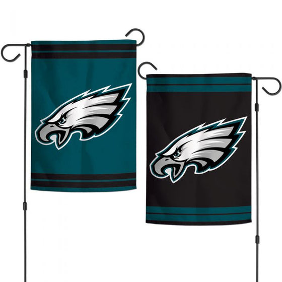 PHILADELPHIA EAGLES 2ND DESIGN GARDEN FLAGS 2 SIDED 12.5" X 18"