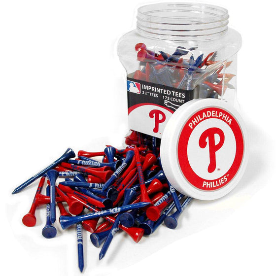 Philadelphia Phillies Jar Of 175 Golf Tees - 757 Sports Collectibles