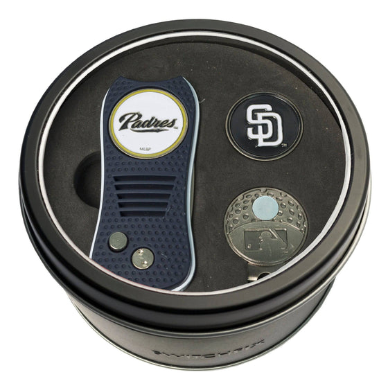 San Diego Padres Tin Set - Switchfix, Cap Clip, Marker - 757 Sports Collectibles