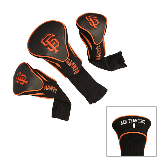 San Francisco Giants 3 Pack Contour Head Covers - 757 Sports Collectibles