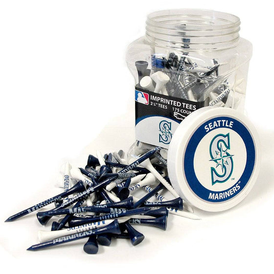 Seattle Mariners Jar Of 175 Golf Tees - 757 Sports Collectibles