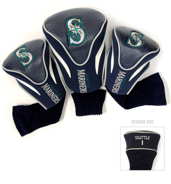 Seattle Mariners 3 Pack Contour Head Covers - 757 Sports Collectibles