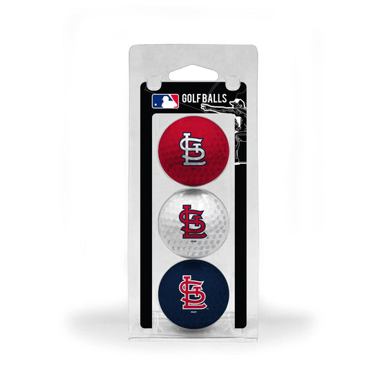 St Louis Cardinals 3 Golf Ball Pack - 757 Sports Collectibles