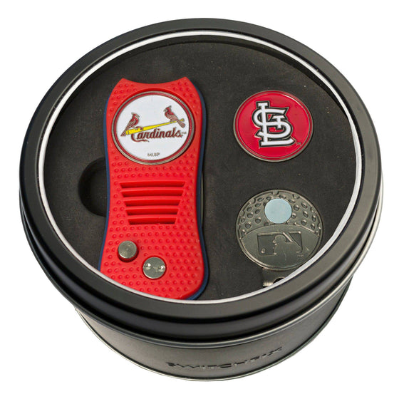 St Louis Cardinals Tin Set - Switchfix, Cap Clip, Marker - 757 Sports Collectibles