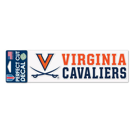 VIRGINIA CAVALIERS PERFECT CUT DECALS 3" X 10" - 757 Sports Collectibles