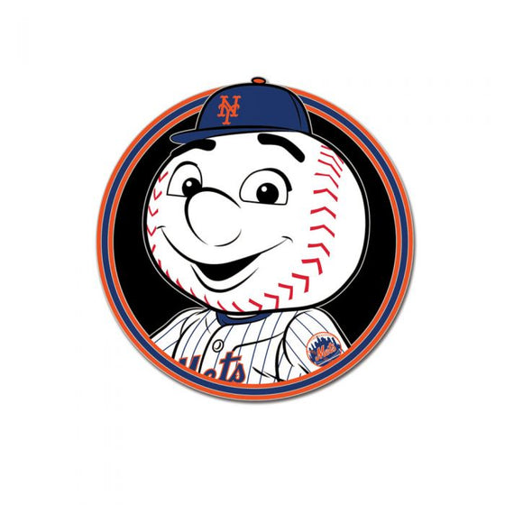 NEW YORK METS MASCOT MLB COLLECTOR PIN JEWELRY CARD