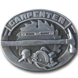 Carpenter Antiqued Belt Buckle (SSKG) - 757 Sports Collectibles