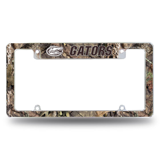 Florida University / Mossy Oak Camo Break-Up Country All Over Chrome Frame (Top Oriented)