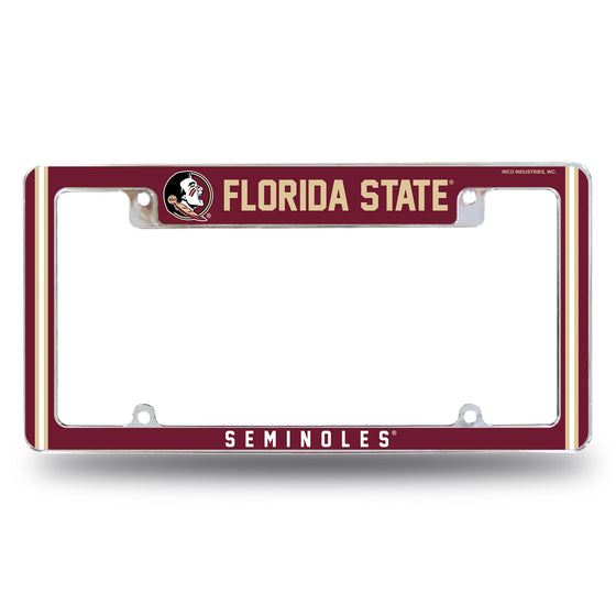 Florida State Alternate Design All Over Chrome Frame - Top Oriented