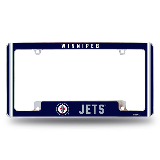 Jets - Win Alternate Design All Over Chrome Frame - Bottom Oriented