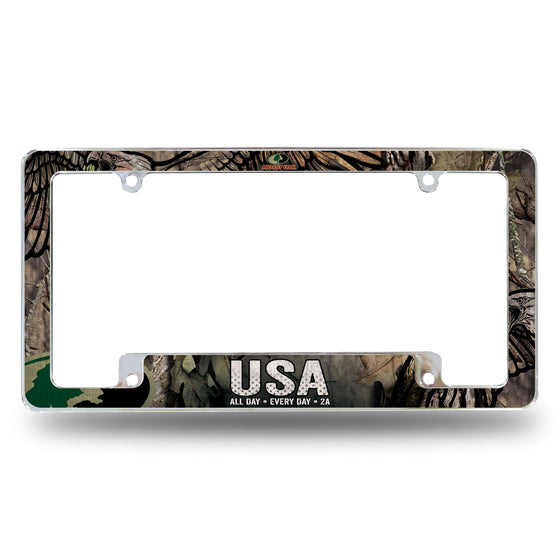 Mossy Oak - 2A USA Eagle On Break-Up Camo - All Over Chrome Frame (Bottom Oriented)