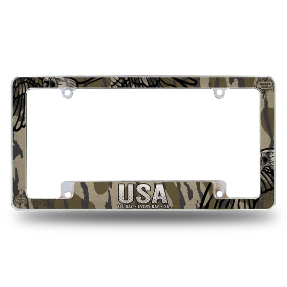 Mossy Oak - 2A USA Eagle On BTM Camo - All Over Chrome Frame (Bottom Oriented)