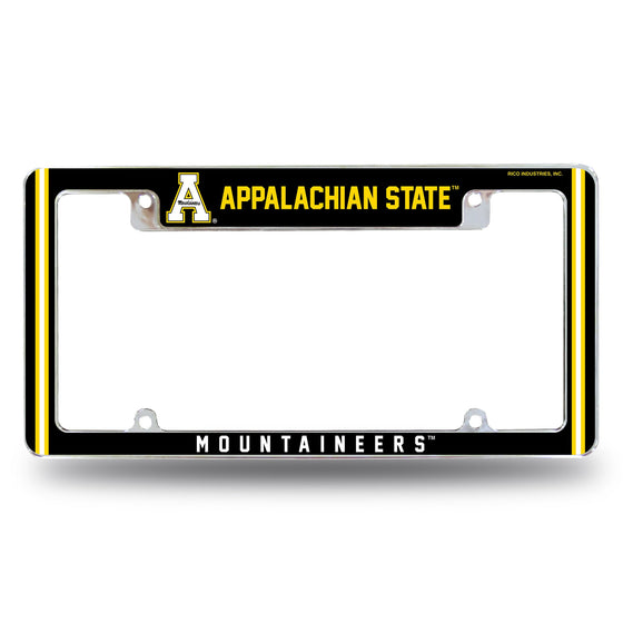 Appalachian State Alternate Design All Over Chrome Frame - Top Oriented